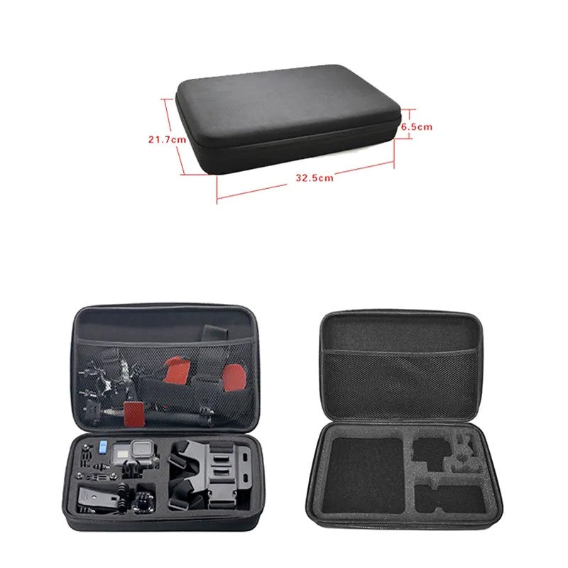 Bolsa de almacenamiento Estuche de transporte caja portátil para GoPro Hero 13 12 11 10 9 8 insta360 SJCAM AKASO DJI Osmo accesorios de Cámara de Acción