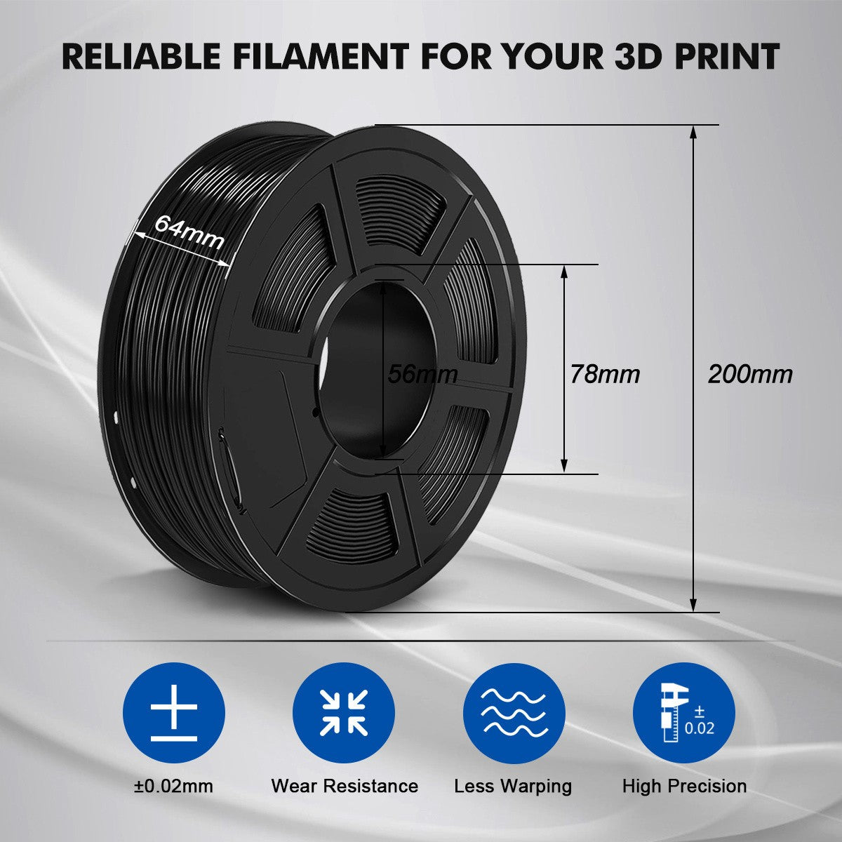 Filamentos SUNLU PLA PETG PLA Plus, 10 rollos de filamento 3D, 1 KG/rollo, 1,75mm, 100% líneas de filamento, ordenadamente para impresión 3D de la UE y EE. UU.