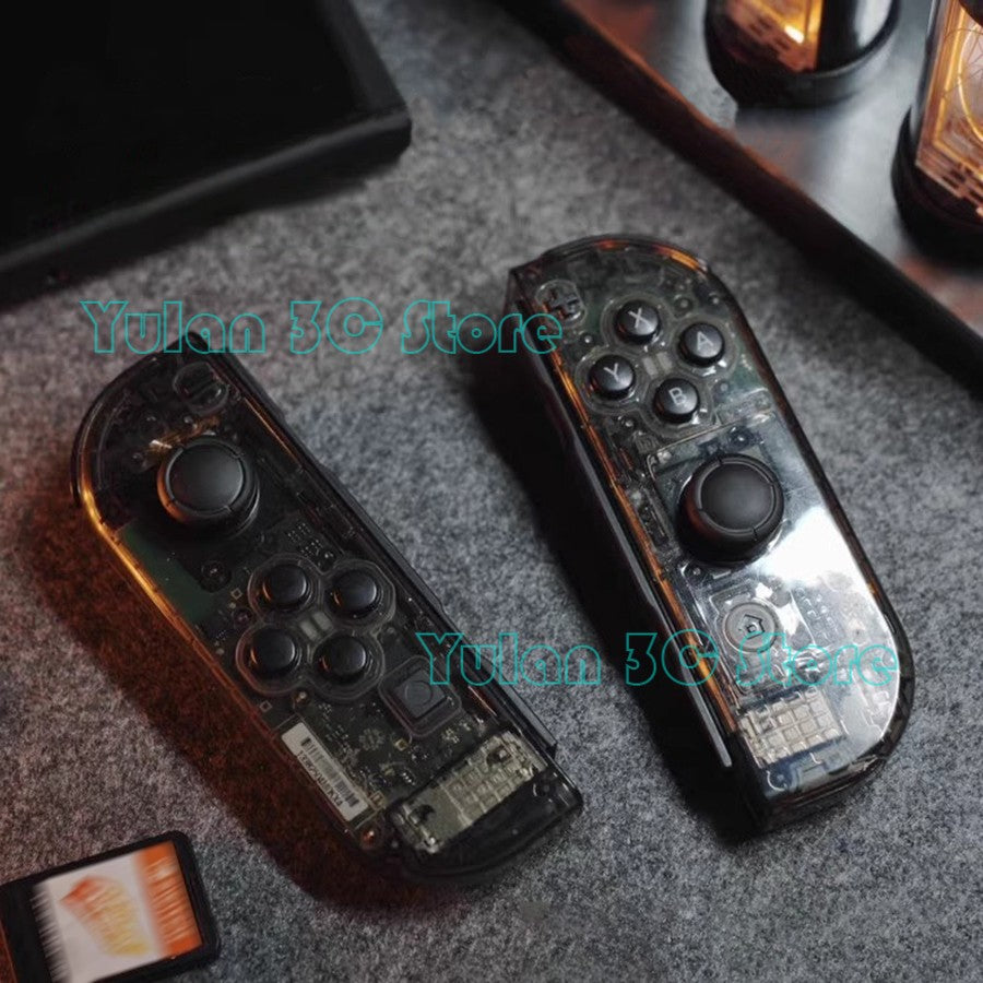 Nuevo NIntend Switch, carcasa de repuesto DIY, funda transparente para consola Nintendo Switch, accesorios de juego Joycon derecho e izquierdo
