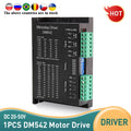 1 Uds DM542 controlador de accionamiento Leadshine controlador de Motor paso a paso Digital bifásico 20-50 VDC máx. 4.2A para motor serie 57