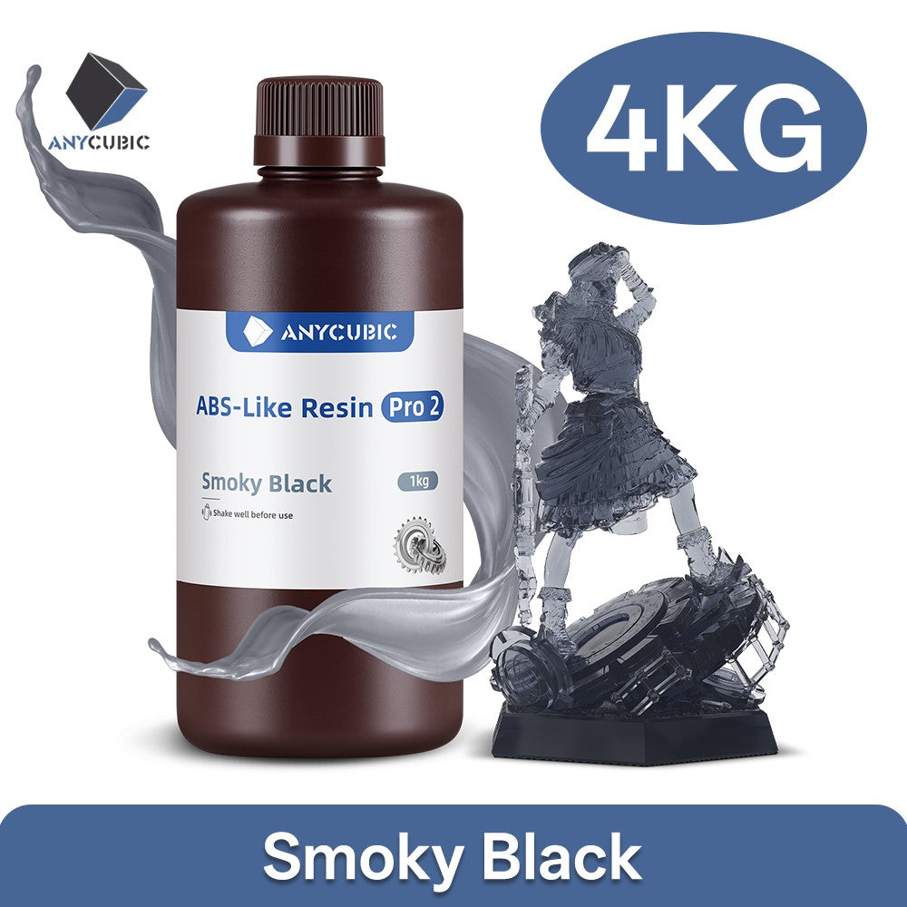 Compre 2 kg para obtener 3 kg ANYCUBIC-resina ABS 3D de alta precisión para LCD, fotopolímero estándar de 405nm, curado UV, 2 unidades por lote