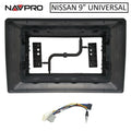 NAVPRO CASKA de 9 "para NISSAN MARCH VERSA 2011 2014 marco/Fascia y Cables de conexión para instalación de centro Multimedia