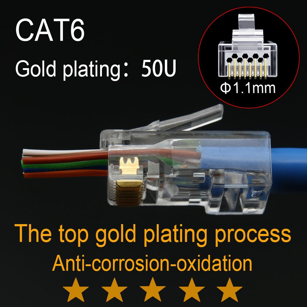 Conector xintylink rj45 cat6 50U/6U cable ethernet enchufe rg45 cat5e utp 8P8C rj 45 cat 6 red lan modulable jack cat5 keystone