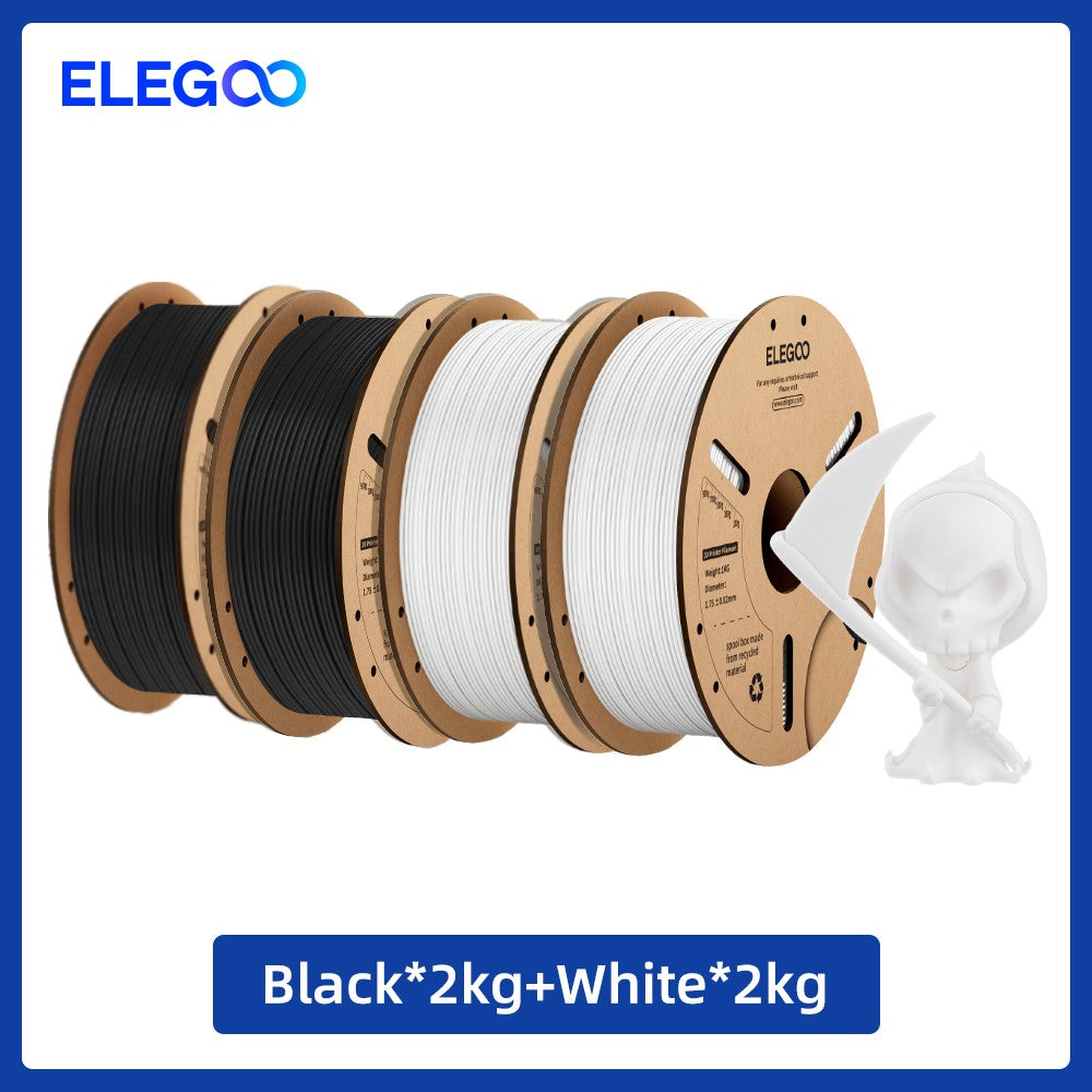 ELEGOO 1kg 1,75mm filamento PLA plástico 3D PLA para impresora 3D Material consumible para impresora 3D NEPTUNE 3 PRO FDM