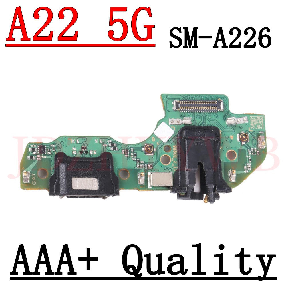 Puerto de carga USB, conector Jack Dock, placa de carga para Samsung Galaxy A22 5G SM-A226B A226B/DS, Cable flexible principal de placa base