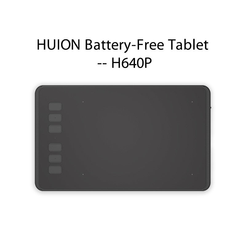 HUION-Tabletas gráficas ultraligeras H640P H950P, Tablet Digital con bolígrafo de dibujo, Stylus sin batería, para PC, teléfono Android mesa digitalizadora huion