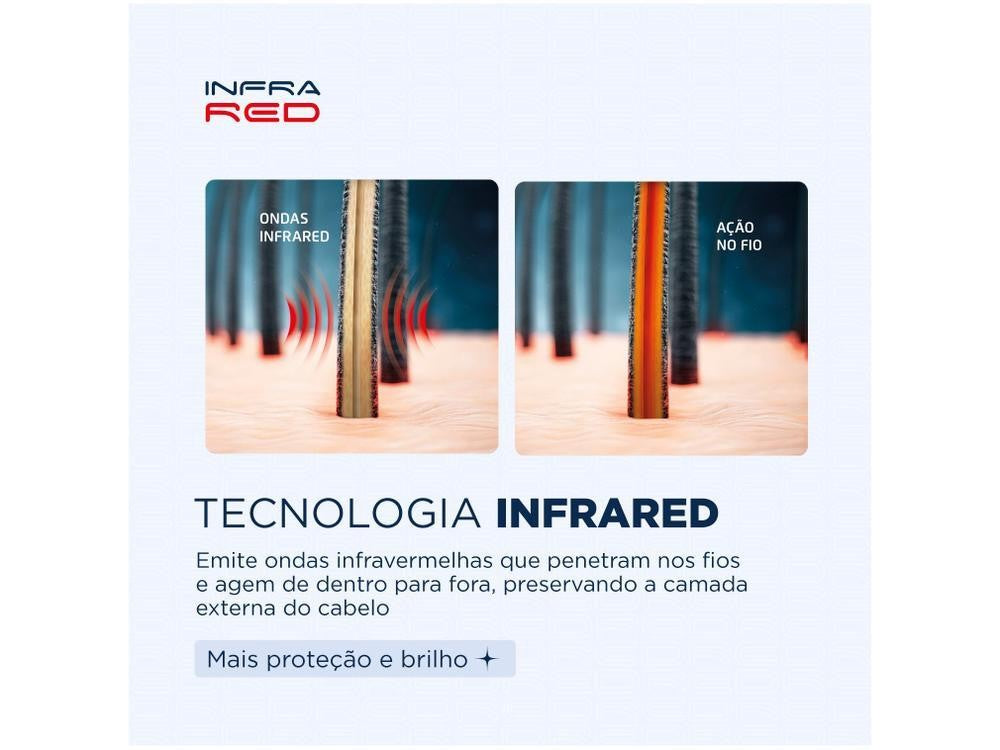 Secador de pelo Mondial Rosé infrarrojo y azul-220V