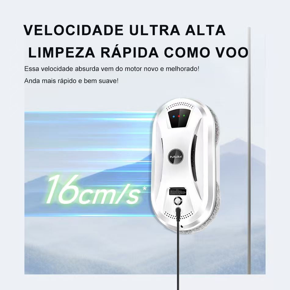 Robot de limpieza de ventanas PuRuiKai, limpiador de ventanas eléctrico de alta succión, Robot aspirador con Control remoto anticaída