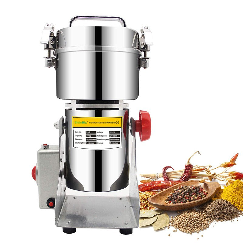 BioloMix 800g 700g Molino triturador de granos, especias, hierbas, cereales, café y alimentos secos, máquina de molienda, molino de harina, trituradora de polvo