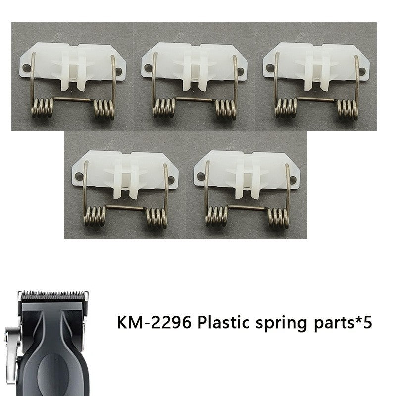 Piezas de repuesto para cortadora de cabello profesional Kemei KM-2296, componentes de plástico de resorte genuinos