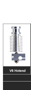 Hotend R Trianglelab V6 Volcano 12V/24V con control remoto Bowen, cabezal de impresión J y soporte de ventilador de refrigeración para V6 HOTEND para PT100