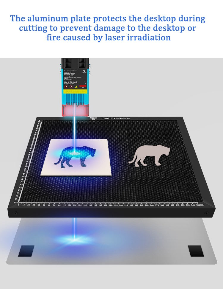 TWO TREES Mesa de grabado láser CNC, máquina de corte láser, mesa de trabajo de panal para máquina cortadora de Co2 TS2 TTS-55, piezas de equipo de búsqueda láser