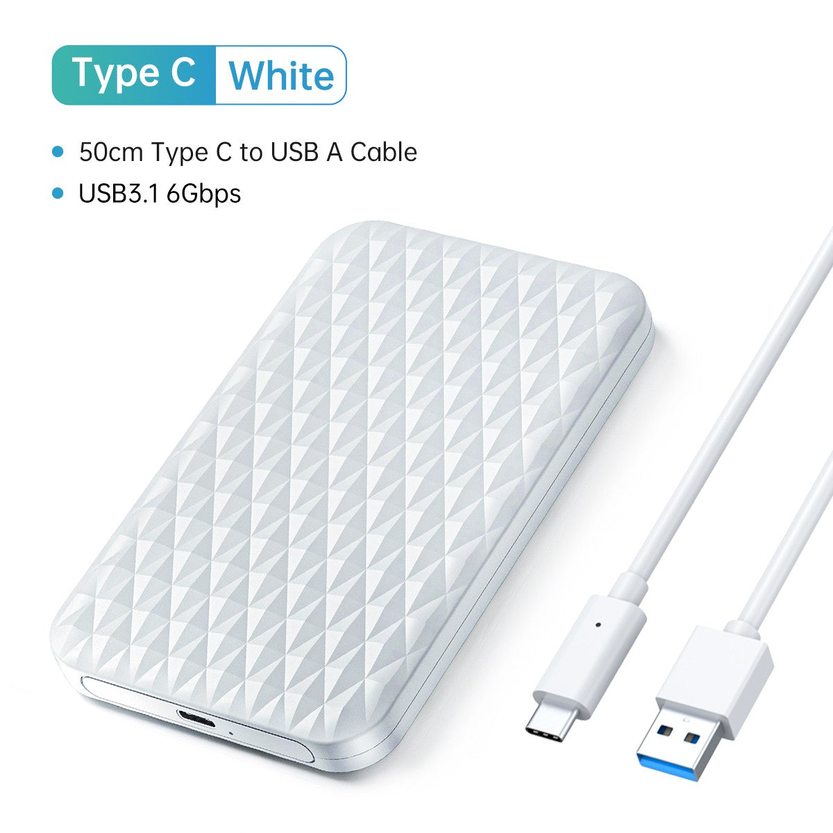 ORICO HDD externo 2,5 "funda HDD USB 3,0 a SATA 5Gbps funda de disco duro para 7-9.5mm 2,5 pulgadas SATA hd externo para PC