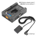 ACK-E18 DR-E18 LP-E17 Kit de adaptador de corriente de D-TAP de batería simulada + placa de montaje de adaptador de batería de NP-F para Canon EOS Rebel SL2 SL3 T6i T6S