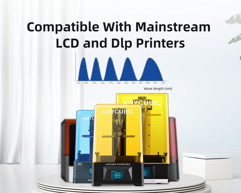 ANYCUBIC 10kg/20kg 405nm resina UV resina estándar para impresión 3D para LCD DLP Photon Mono resina de impresora 3D resina líquida sensible