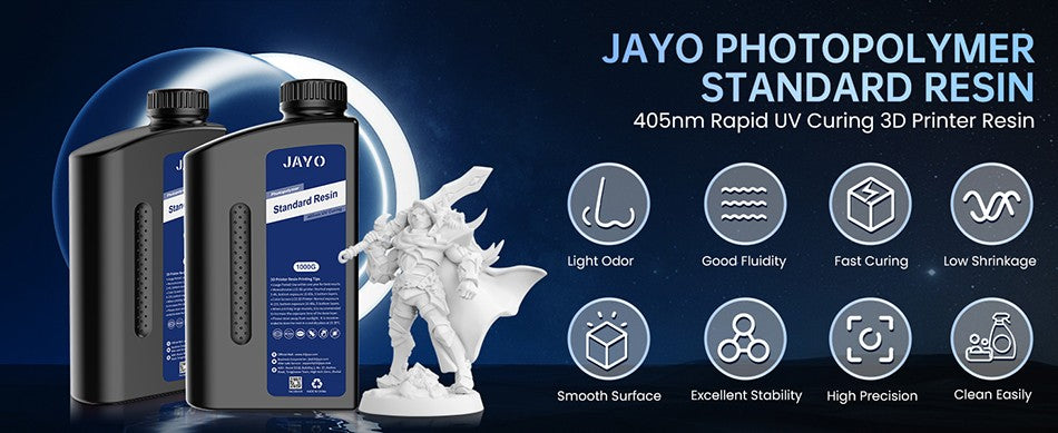 JAYO resina 3D ABS como/como PA/ aunque/alta temperatura/estándar 10KG líquido de curado UV rápido resina UV LCD para materiales de impresora 3D