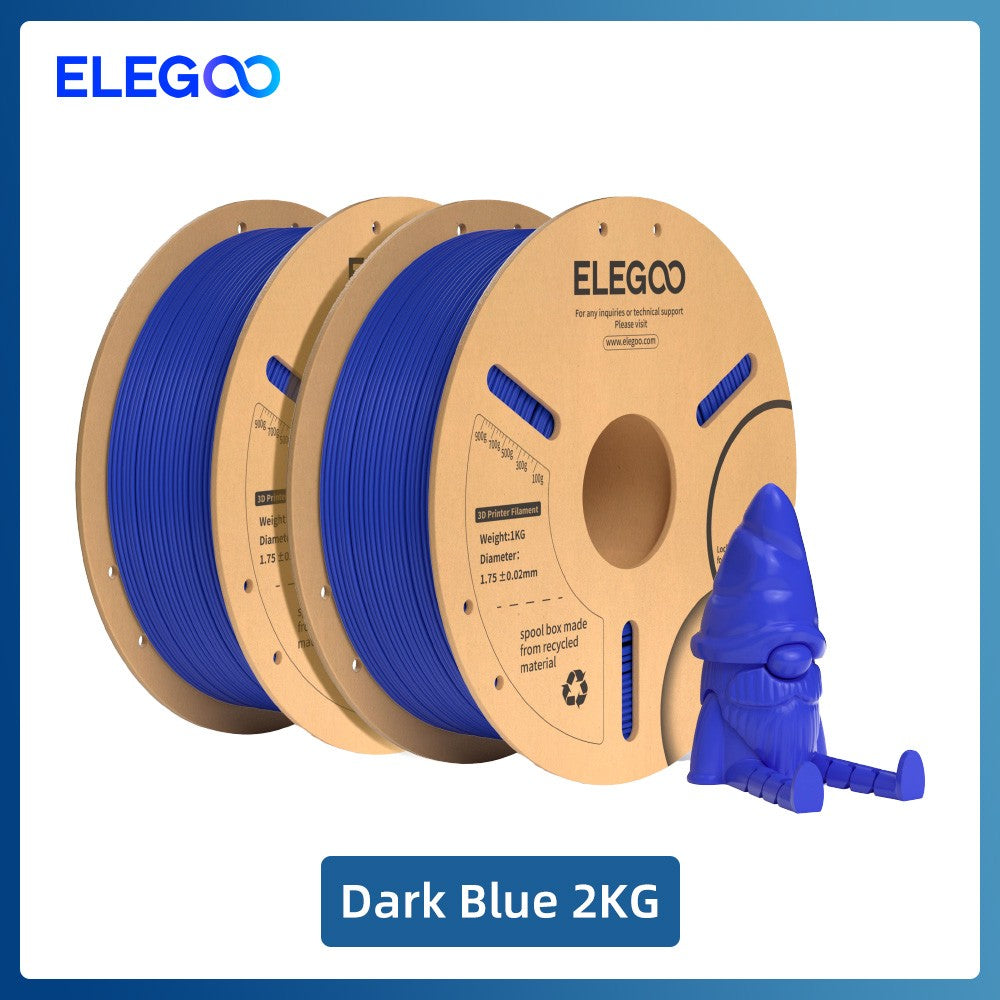 Filamento ELEGOO PLA+ de 1.75mm, PLA 3D para Impresoras 3D, Material Compatible con la Mayoría de las Impresoras FDM (1KG/Carrete, 2.2 lbs)