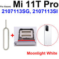 Soporte de ranura para bandeja de tarjeta Sim para Xiaomi Mi 11T Mi 11T Pro 21081111 RG RG 2107113 Piezas de repuesto del adaptador de tarjeta SIM del lector SG