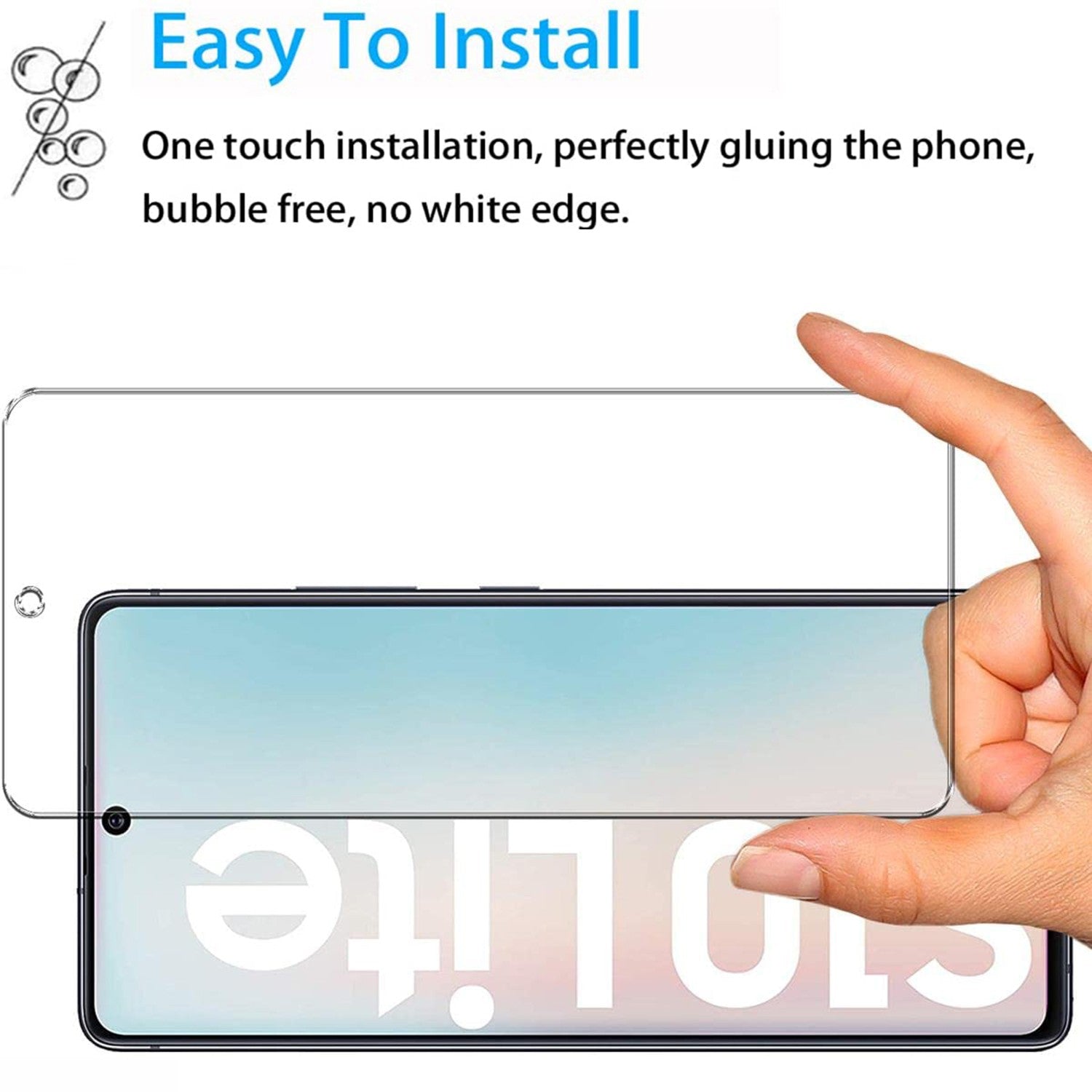 Para Samsung Galaxy S10 Lite Protector de pantalla de vidrio templado