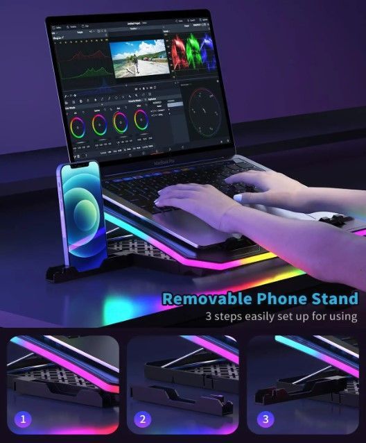 Base Enfriadora RGB para Laptop 6 Fans