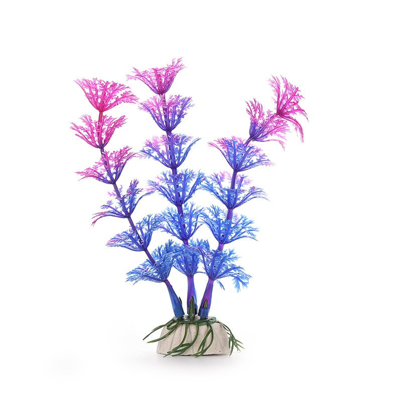Planta de agua de plástico Artificial, decoraciones de Acuario, plantas de pecera, hierba, adorno de flores, decoración, accesorios acuáticos, 1 ud.