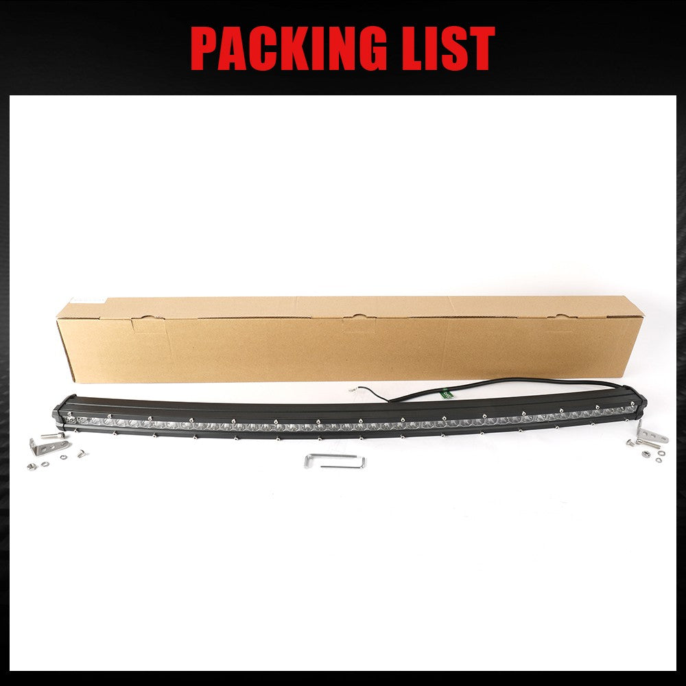 HAOLIDE-barra de luz LED todoterreno, 26 32 pulgadas, haz de inundación, 6500K, luces de conducción auxiliares de una sola fila para camión, barco, SUV, 12V, 24V