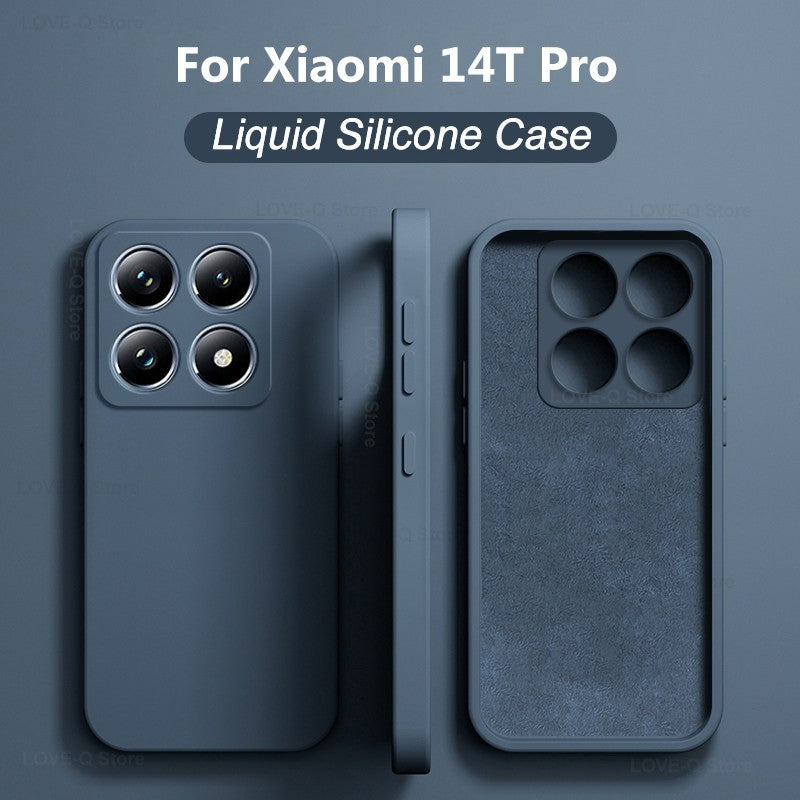 Funda Original de silicona líquida para teléfono móvil, carcasa suave para Xiaomi Mi 14 T, Mi 14 T Pro, Mi 14 T Pro, accesorios para Xiaomi funda de Xiaomi 14T Pro