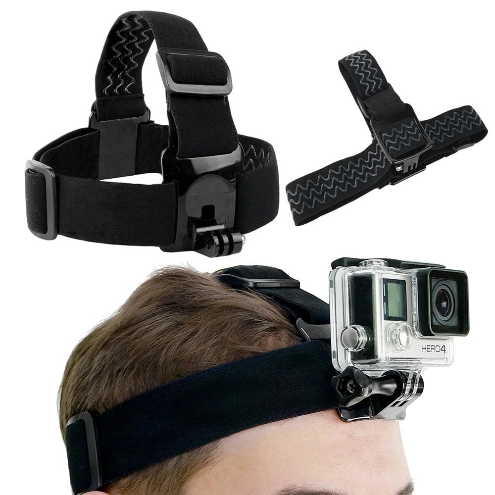 Kit de cámara de acción todo en uno, 6 uds., correa para la cabeza, soporte para correa para el pecho, ajustable para teléfono GoPro, Osmo, estabilidad mejorada, versatilidad