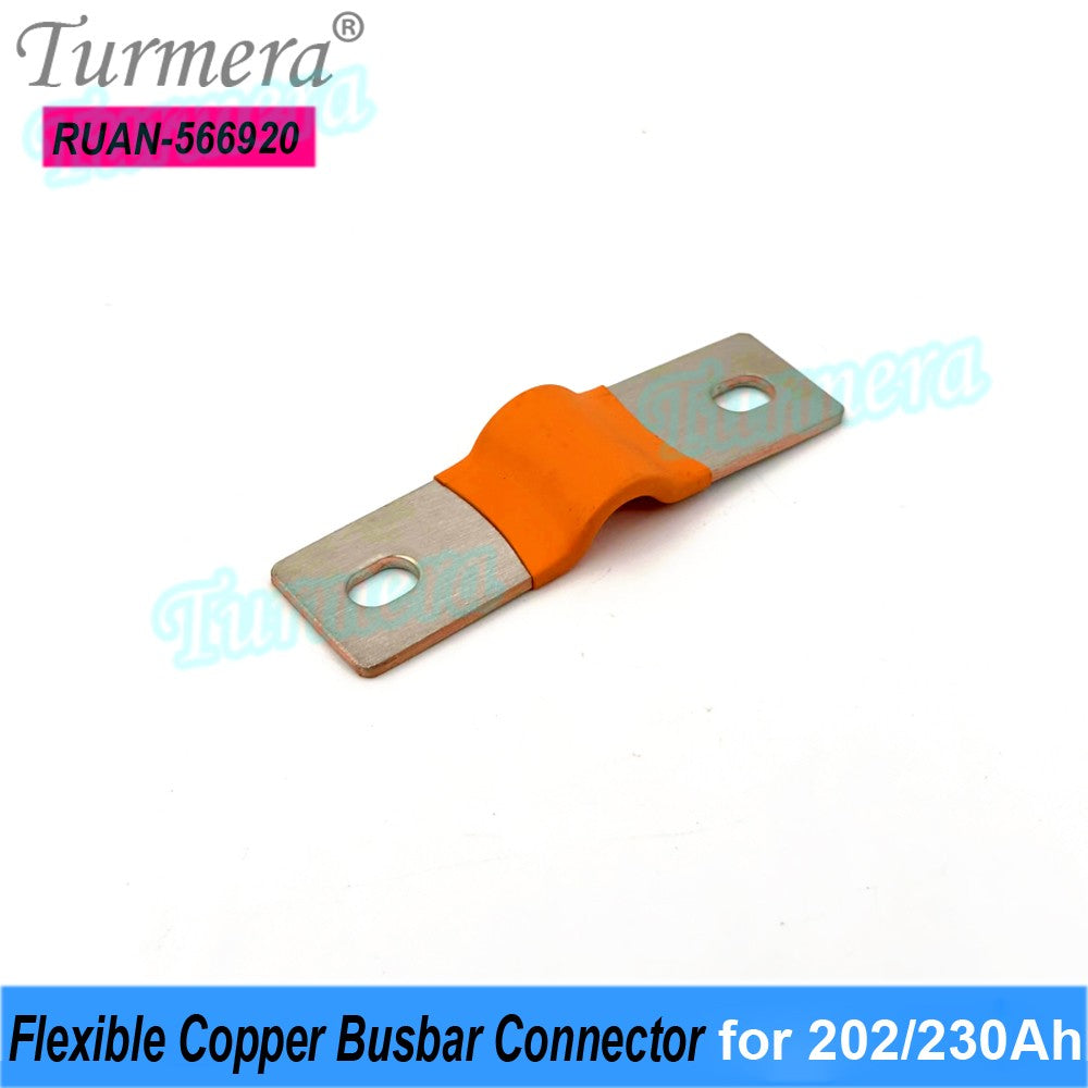 Turmera-batería Lifepo4 de 12V, conector de cobre Flexible, 56mm, 74mm, 2mm, 400A, para uso en batería Lifepo4 de 200Ah, 230Ah, 280Ah, 320Ah