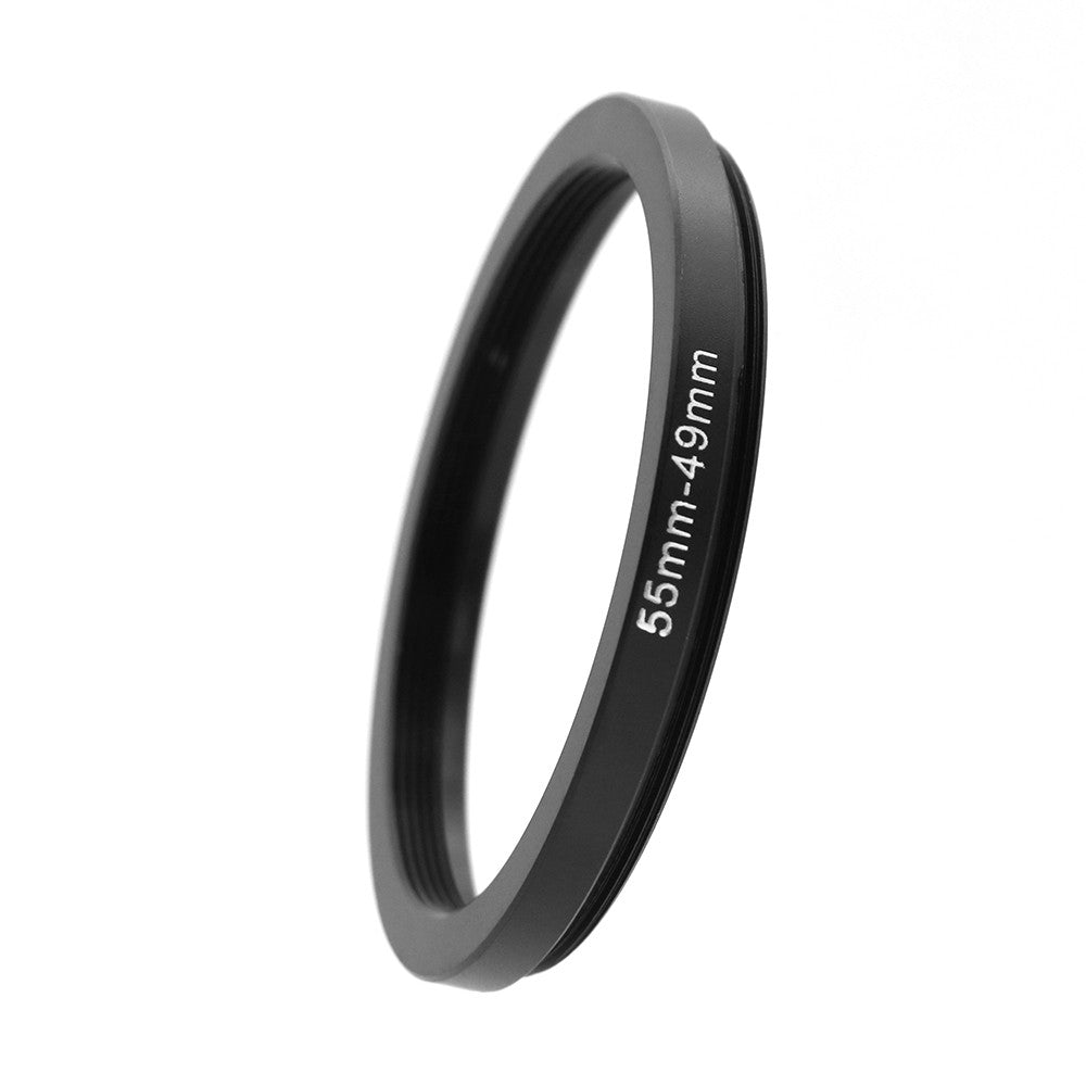 Anillo adaptador de filtro de lente de cámara, anillo elevador o abajo de Metal para lente de 55mm-43 46 49 52 58 62 67 72 77 82mm UV ND CPL parasol