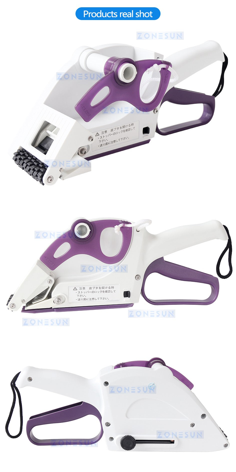 ZONESUN YH-60 Mano Manual Etiquetadora plana Máquina de embalaje para la etiqueta adhesiva de la tapa del cartón de la caja de la botella Manejar Etiqueta de precio Postor