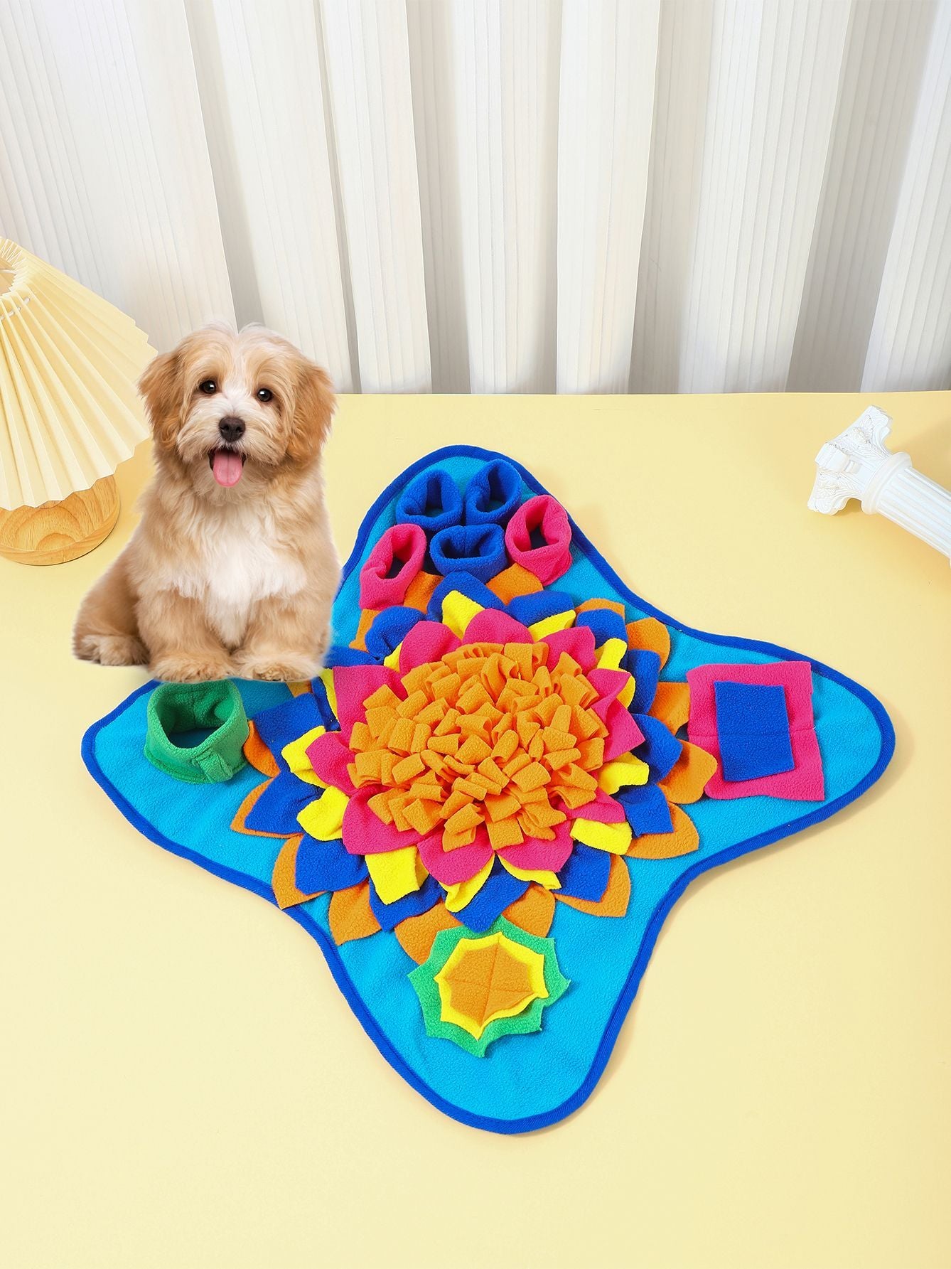 Buena calidad Estera de snuffle para mascotas para perros, rompecabezas de alimentación interactivo para comodidad y suavidad del aburrimiento