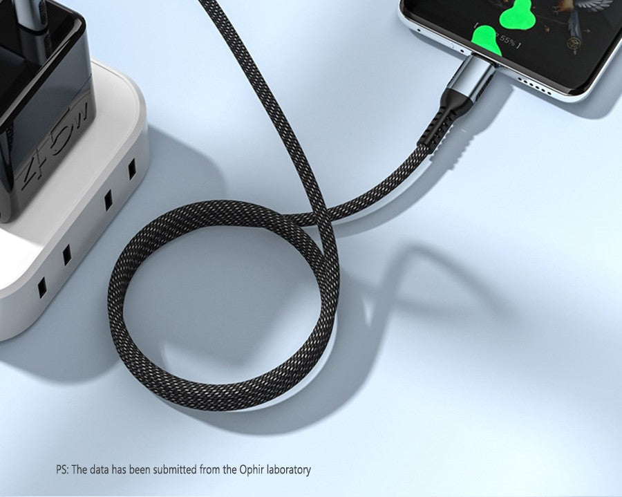 Cable de Carga Ultra Rápida UGOURD PD240W Tipo USB C, Cable Cargador Tipo C de 100W para iPhone 15, Xiaomi, MacBook Pro con Chip E-Marker