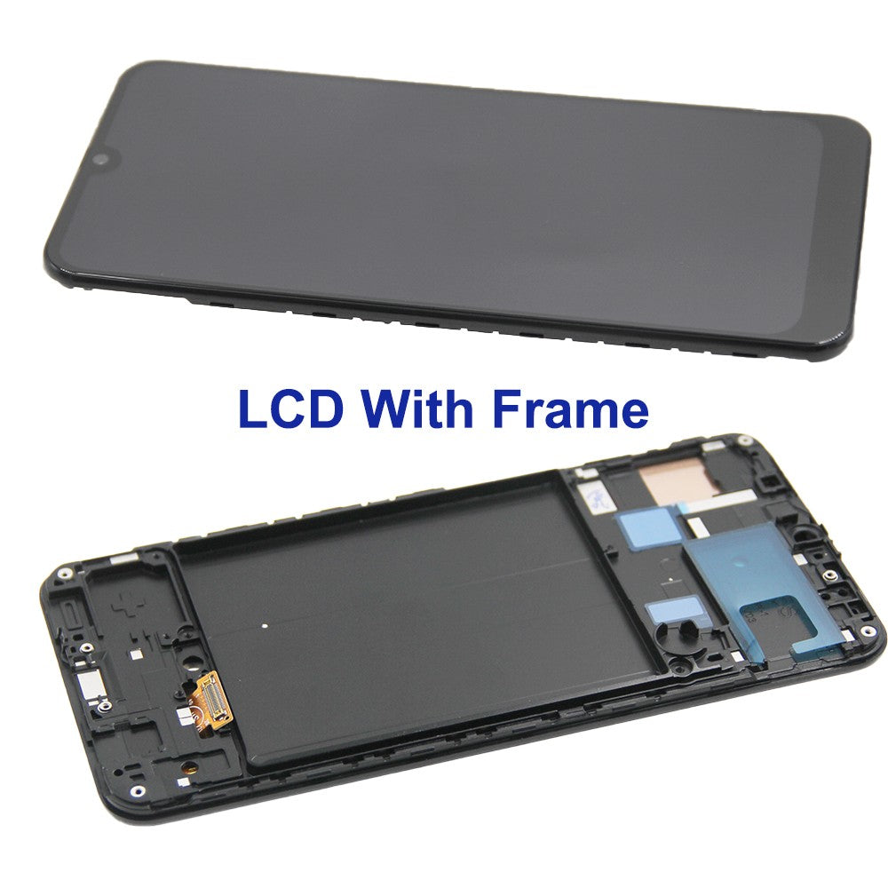 Pantalla LCD 100% probada para Samsung A50 SM-A505FN/DS A505F/DS A505, digitalizador de pantalla táctil con marco para Samsung A50 LCD