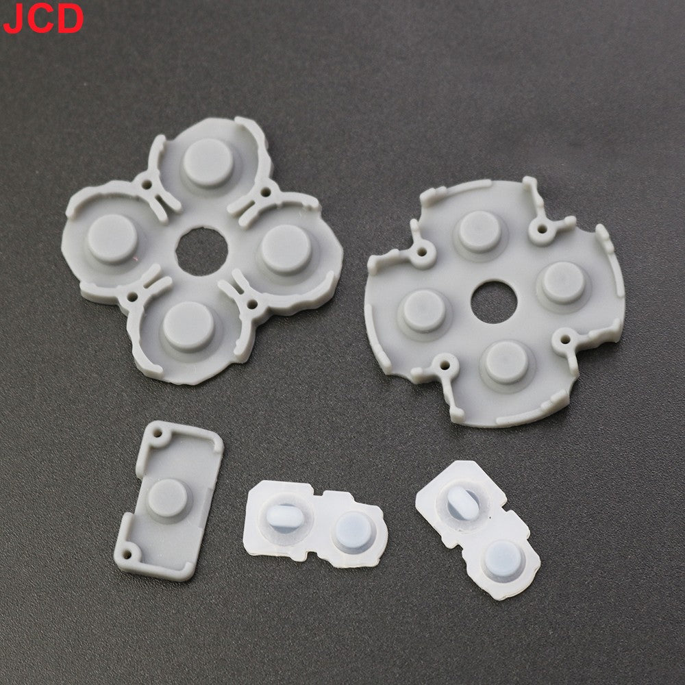 JCD 1 Juego de teclados de botón adhesivos de goma conductora de silicona para PS5 1,0 2,0 V1 V2 BDM-020 controlador accesorios de mando