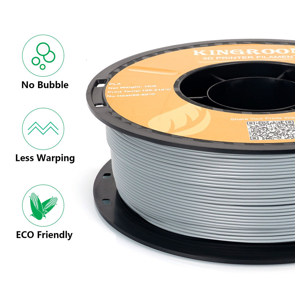 Filamento PLA KINGROON de 1.75mm, 5/10KG, Plástico PLA para Impresora 3D, Estándar 1kg/rollo, Filamentos para Impresión 3D, Colores Mixtos, Envío Local