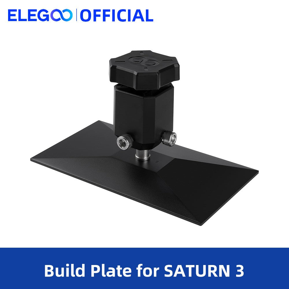 Placa de construcción ELEGOO para impresora 3D LCD SATURN 3, plataforma de construcción de repuesto con tornillos hexagonales antideslizantes, trajes para SATURN 3
