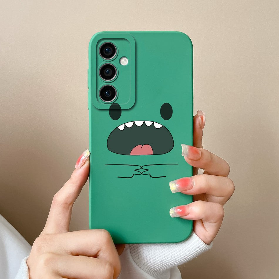 Funda para Samsung A35 A55 5G, funda trasera romántica, Protector de cámara de silicona líquida suave para Samsung A 35 A 55 Anti Choc Coque Capa