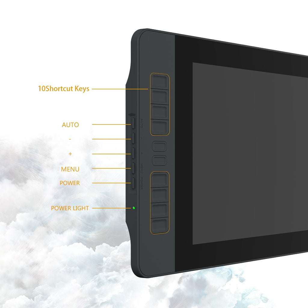 GAOMON PD1561 Monitor de tableta gráfica IPS HD, pantalla antideslumbrante de 15,6 pulgadas, gama 72% NTSC, ideal para principiantes