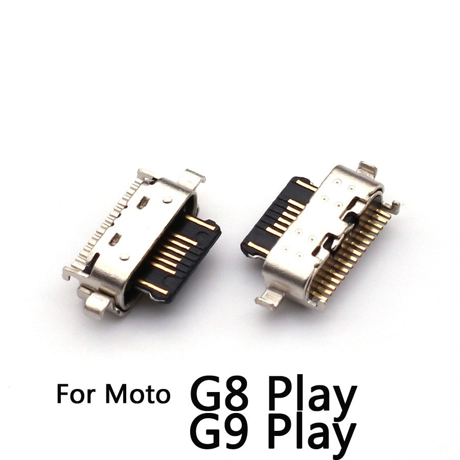 50 Uds conector Micro USB puerto de carga Jack Plug Dock para Motorola Moto G5 G5s G6 G7 G8 G9 Plus Play Power Lite piezas de reparación