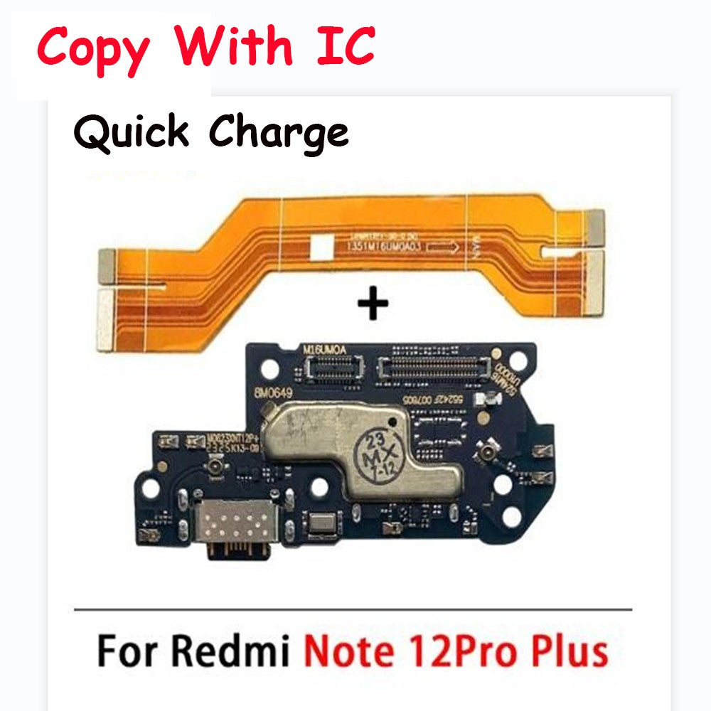 Para Xiaomi Redmi Note 7 8 8T 9 9S 10 10S 12 Pro 4G 5G conector Dock cargador Micro USB puerto de carga placa base Cable flexible principal