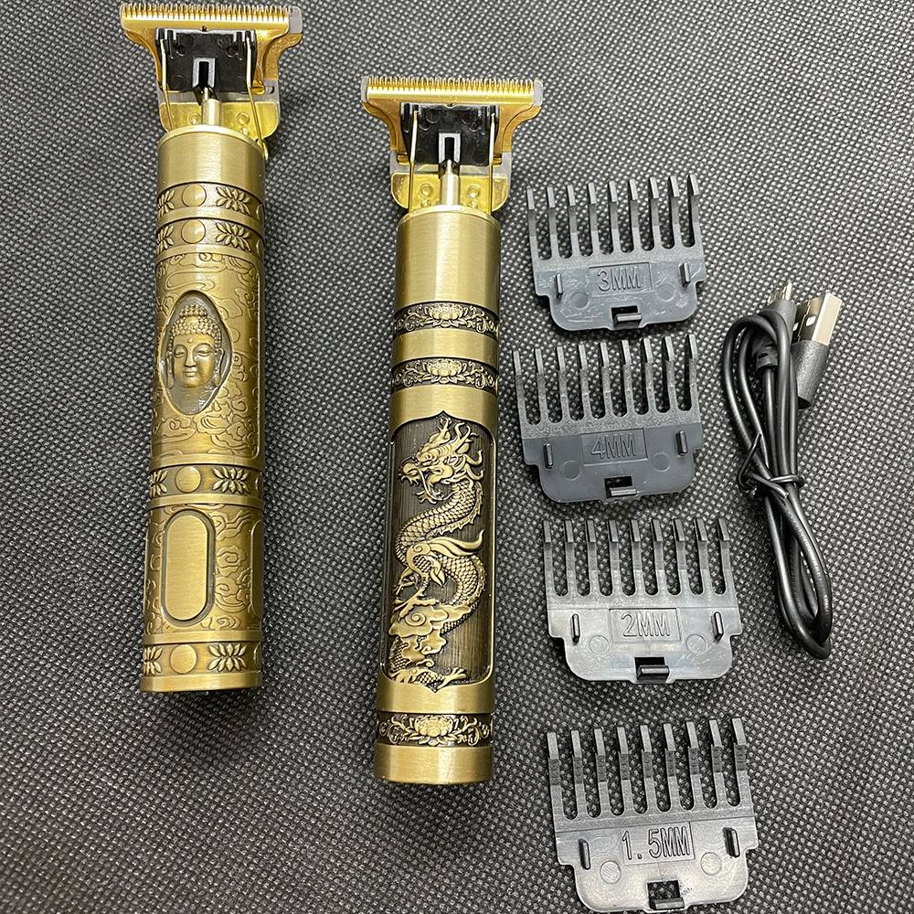 Cortadora de pelo eléctrica, cortadora profesional, cortadora de pelo USB Vintage de alta potencia, cortadora para Barba inalámbrica, peluquero