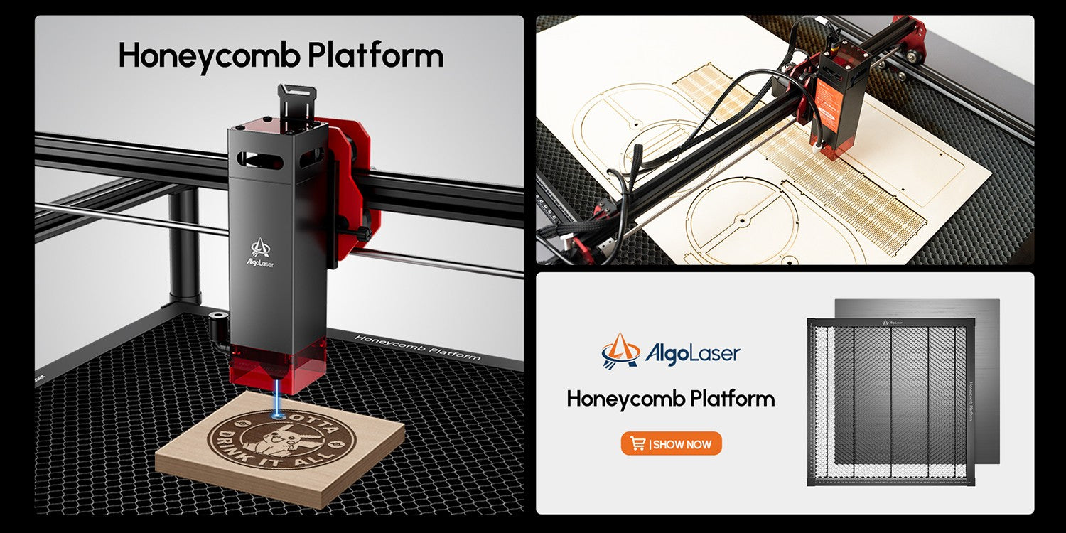 AlgoLaser KIT DIY 5.5W Máquina de Grabado Láser de Escritorio Inteligente de Nivel Básico con Control WiFi y Offline para Madera, Acrílico, Cuero y Manualidades DIY