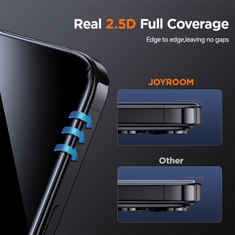 Joyroom 1/2 Uds Protector de pantalla privado de vidrio templado antiespía para iphone 15 14 13 Pro Max para iPhone 12 11 pro max vidrio