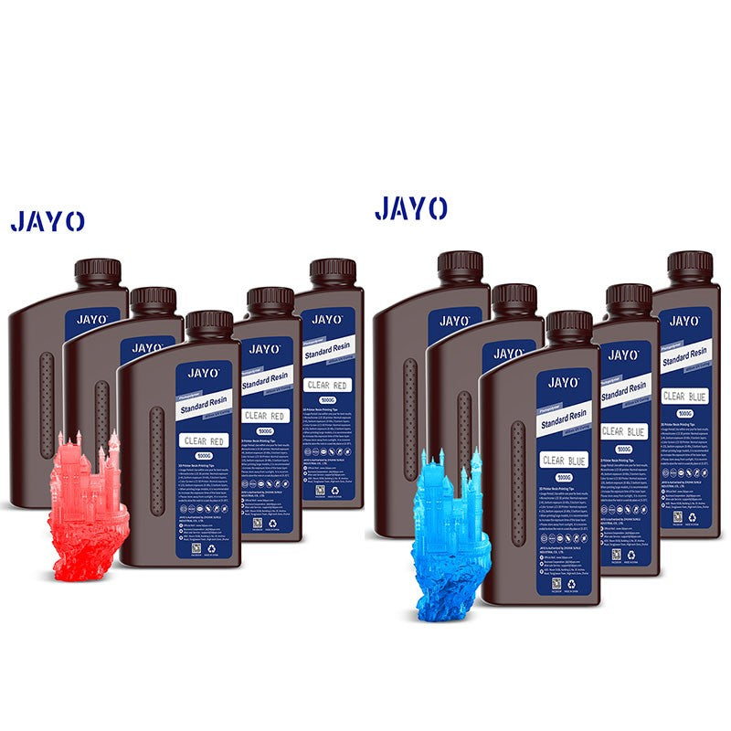 JAYO-lavabo de agua de resina 3D/como ABS/a base de plantas/líquido de resina de fotopolímero UV estándar de 10KG 405nm para materiales de impresora LCD 3D