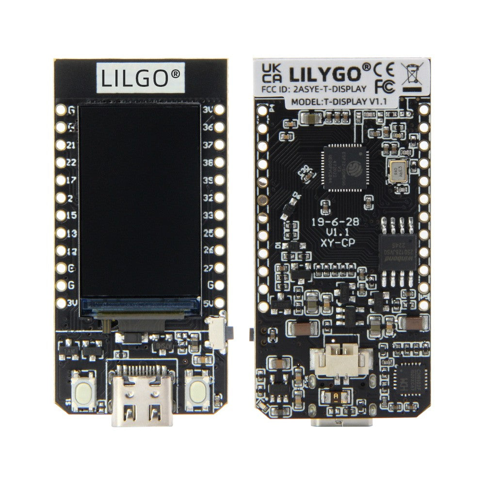 LILYGO® TTGO T-Display ESP32, placa de desarrollo, WiFi, Bluetooth, 1,14 pulgadas, ST7789V, IPS, LCD, módulo de controlador inalámbrico para Arduino