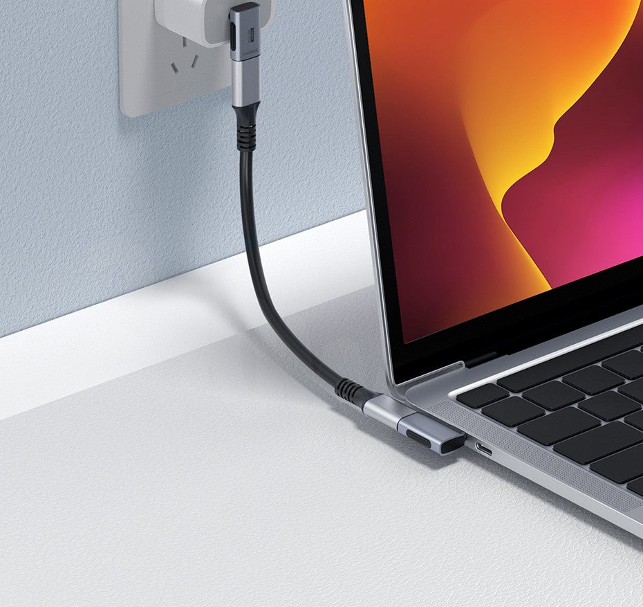 Hagibis-Adaptador USB C a C de 240W, 40Gbps, 8K, 60Hz, convertidor de 90 grados, adaptador USB4 para tableta Thunderbolt 4/3 MacBook iPhone 17 Pro