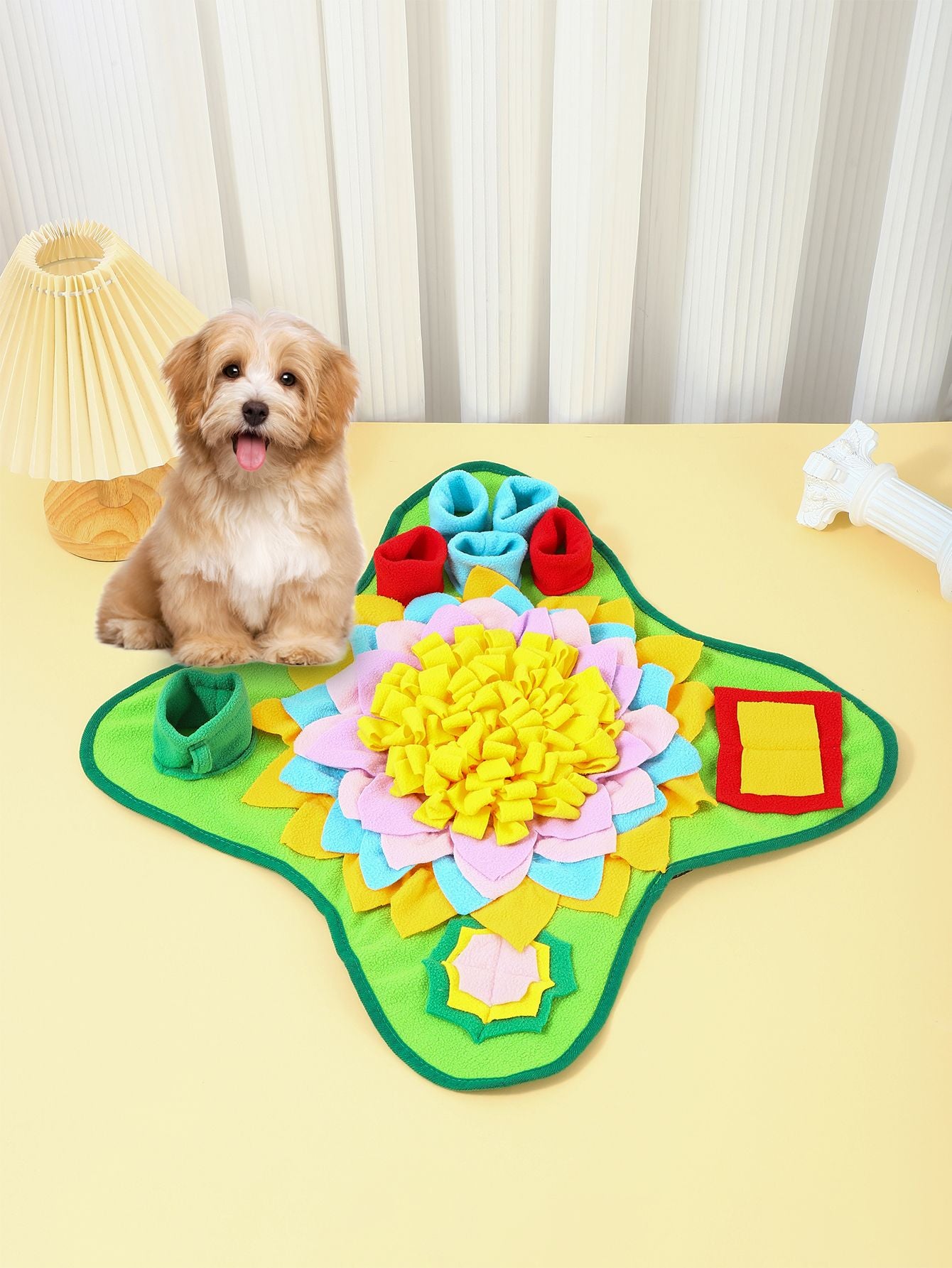 Buena calidad Estera de snuffle para mascotas para perros, rompecabezas de alimentación interactivo para comodidad y suavidad del aburrimiento