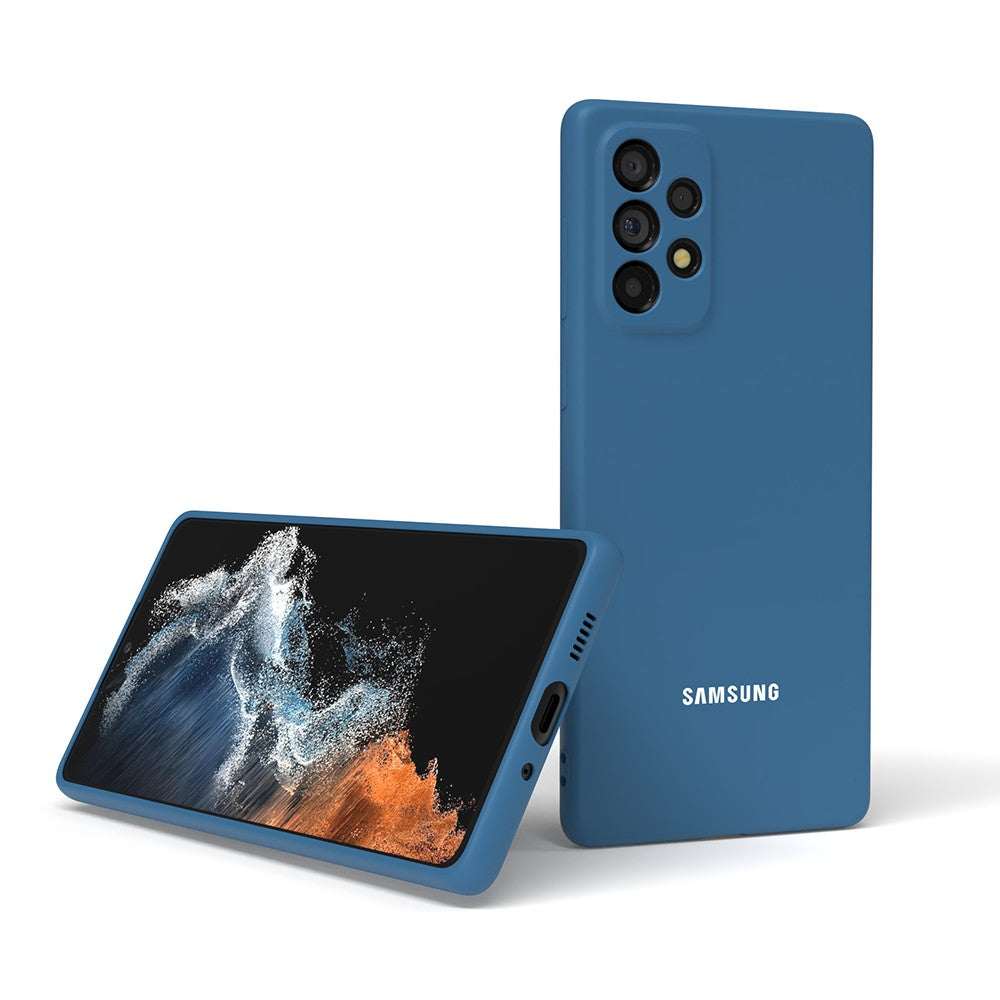Para Samsung Galaxy A55 A73 A53 A33 A72 A52 A70 A50 A50S A12 funda trasera de silicona líquida para teléfono funda protectora