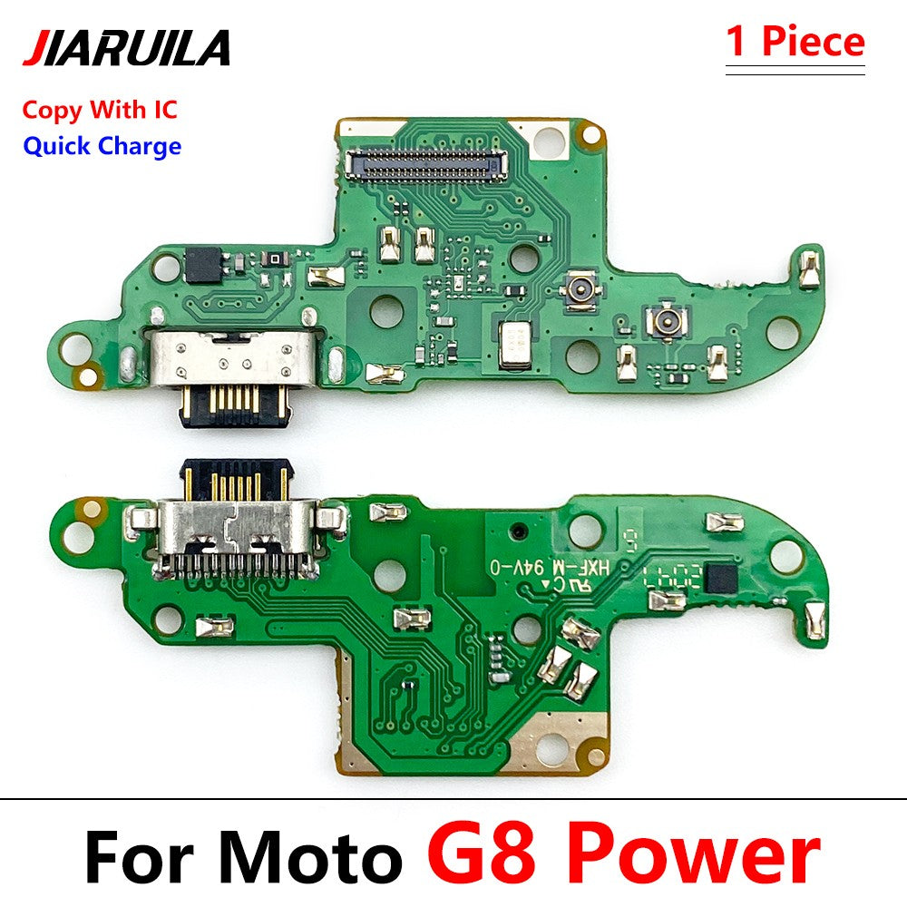 Para Motorola Moto G10 G20 G30 G50 G60 G100 E6 E7 Plus G8 Play G9 Plus conector de carga USB placa de puerto reemplazo flexible